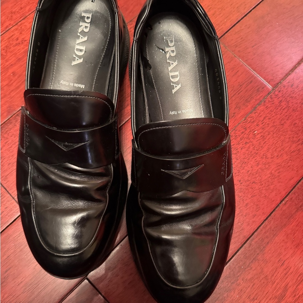 Prada Men's Black Loafers